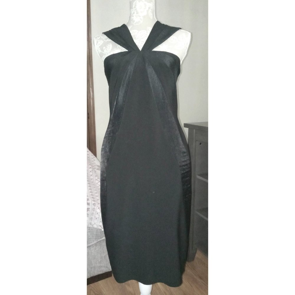 Adrianna Papell Black Mini Cocktail Dress